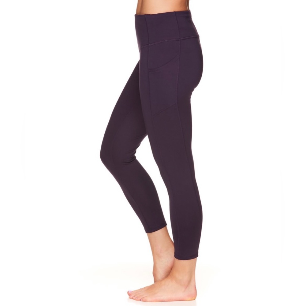 GAIAM Pocket Crop Legging - Deep Amethyst / Dark Purple